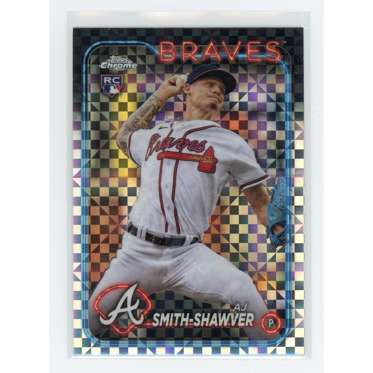 2024 AJ Smith-Shawver Topps Chrome #19 X-Fractor