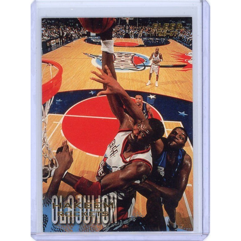 1996-97 Houston Rockets Hakeem Olajuwon Fleer #42