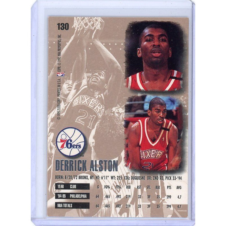 1995-96 Philadelphia 76ers Derrick Alston  Ultra #130