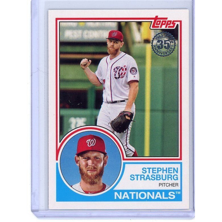 2018 Washington Nationals Stephen Strasburg Topps: 1983 Topps Baseball #83-36