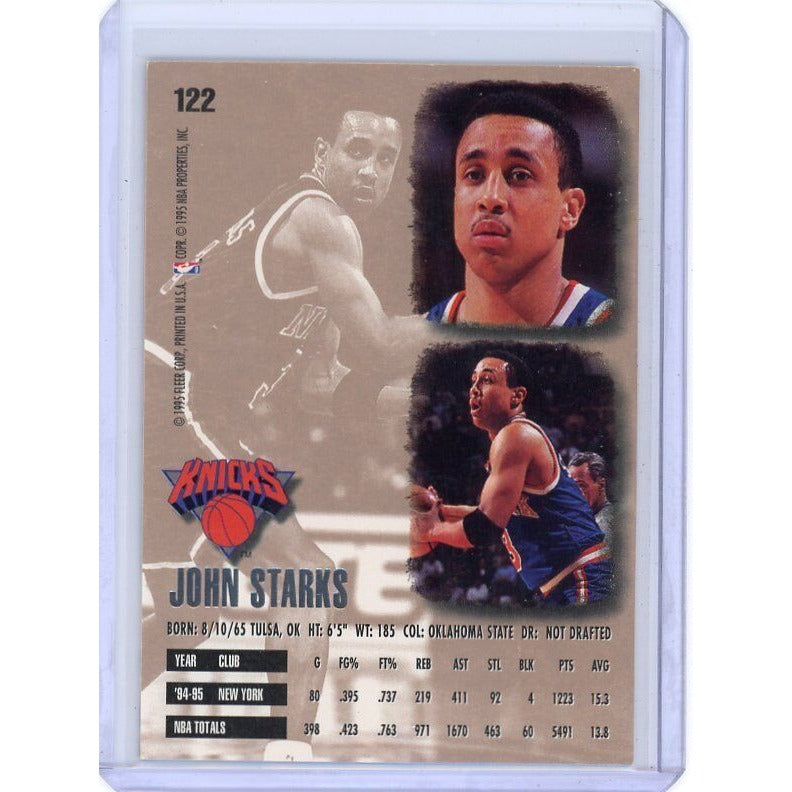 1995-96 New York Knicks John Starks Fleer Ultra #122