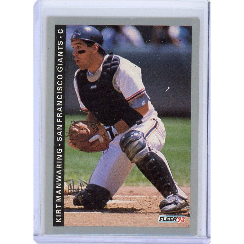 1993 San Francisco Giants Kirt Manwaring Fleer #158