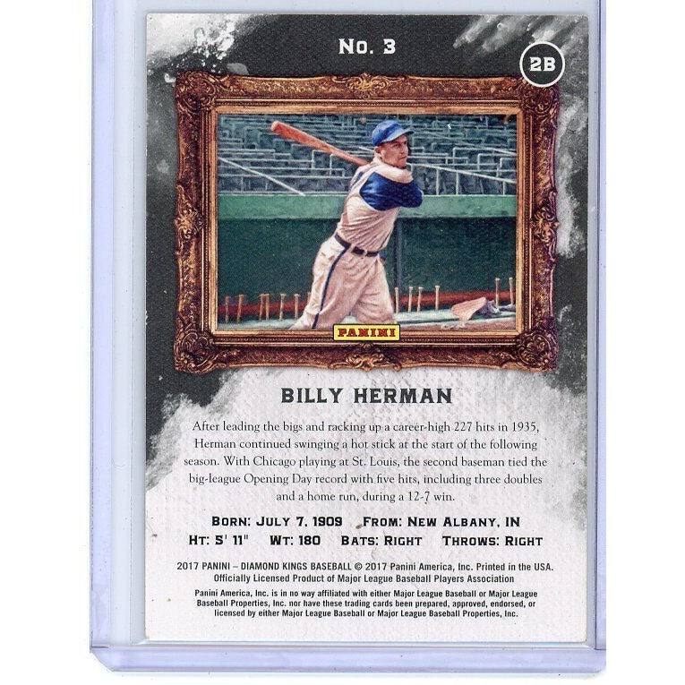 2017 Chicago Kings Billy Herman Panini Diamond Kings #3