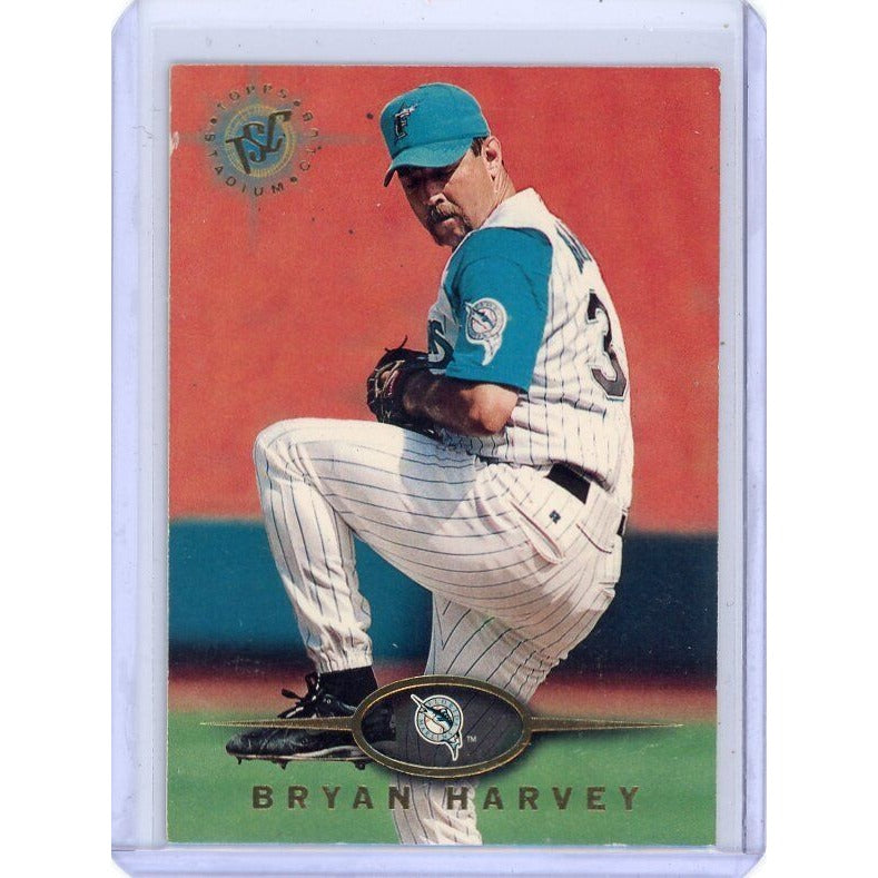 1995 Florida Marlins Bryan Harvey Stadium Club #3