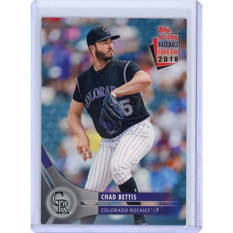 2018 Colorado Rockies Chad Bettis Topps National Baseball Day #160