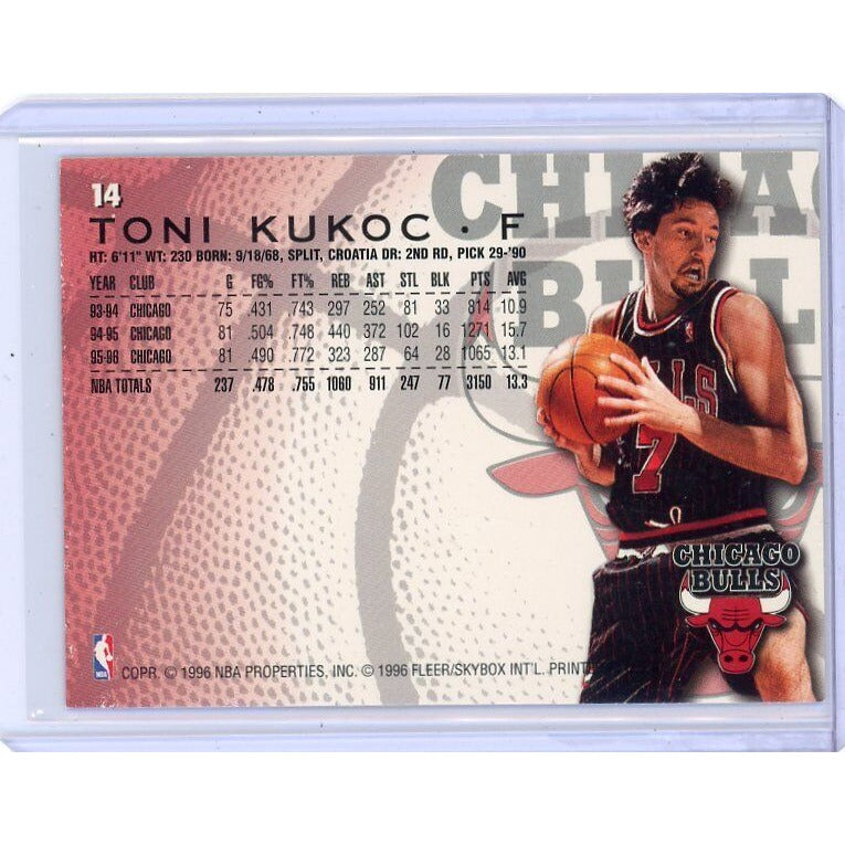 1996-97 Chicago Bulls Toni Kukoc Fleer #14