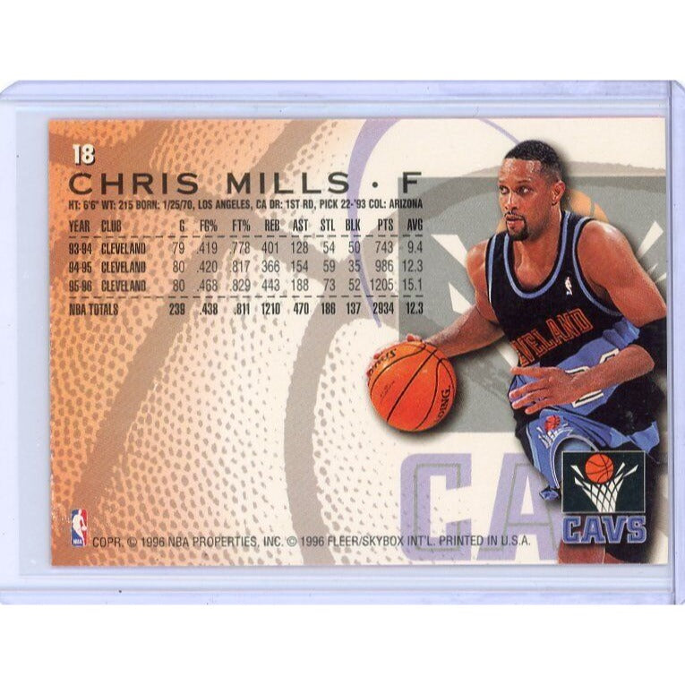 1996-97 Cleveland Cavaliers Chris Mills Fleer #18