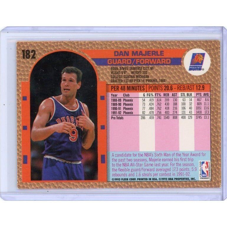 1992-93 Phoenix Suns Dan Majerle Fleer #182