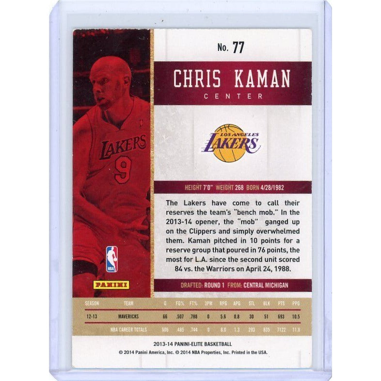 2013-14 Los Angeles Lakers Chris Kaman Panini Elite #77