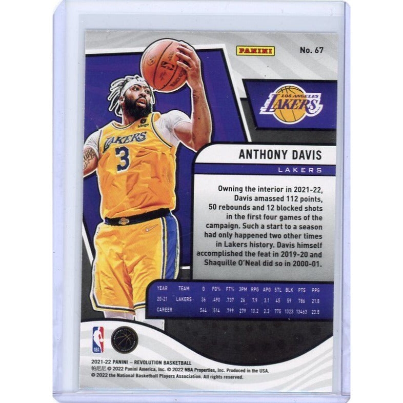 2022-23 Los Angeles Lakers Anthony Davis Panini Revolution #67