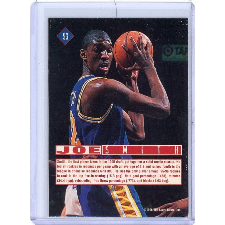 1996 Golden State Warriors Joe Smith Score Board Rookies #93