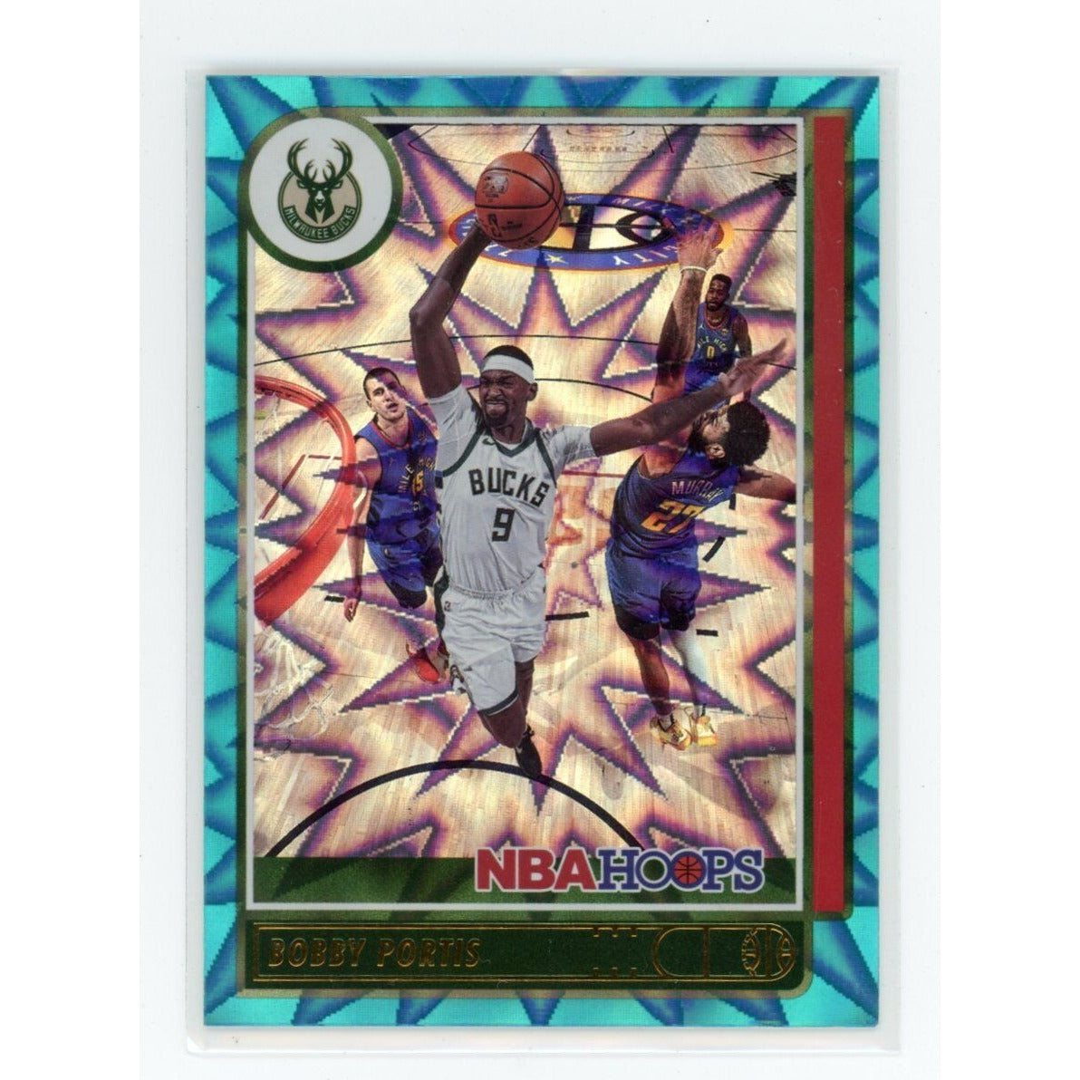 2021-22 Bobby Portis Hoops #123 Teal Explosion