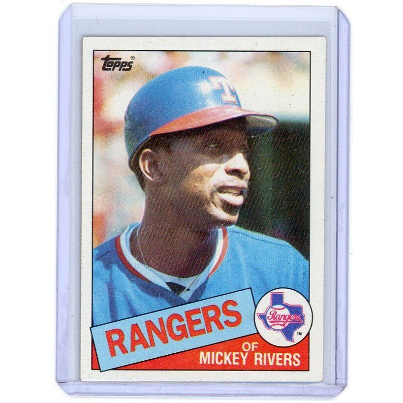 1985 Texas Rangers Mickey Rivers Topps #371