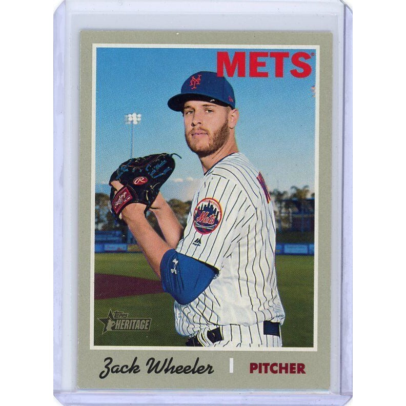 2019 New York Mets Zack Wheeler Topps Heritage #300