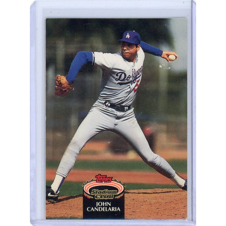 1992 Los Angeles Dodgers John Candelaria Topps Stadium Club #164