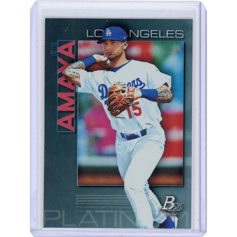 2020 Los Angeles Dodgers Jacob Amaya  Bowman Platinum Top Prospects #TOP-5