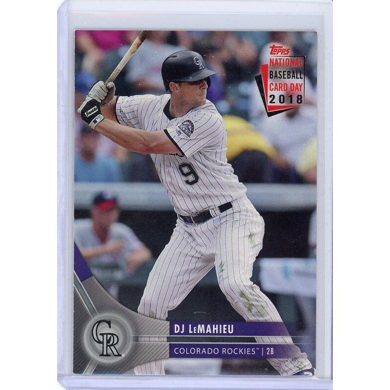 2018 Colorado Rockies D.J. LeMahieu Topps National Baseball Card Day #COL-10