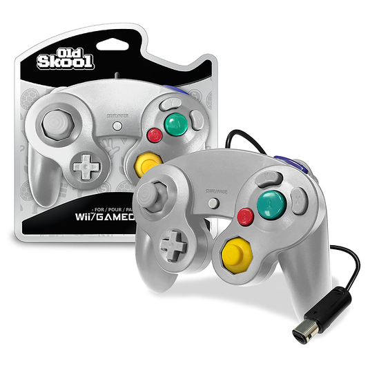 Old Skool: Gamecube/Wii Controller- Silver