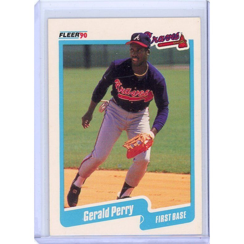 1990 Atlanta Braves Gerald Perry Fleer Canadian #592