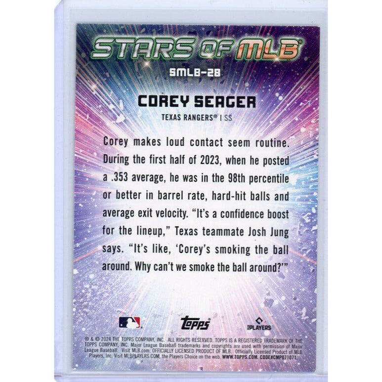 2024 Texas Rangers Corey Seager Topps Stars of MLB #SMLB-28