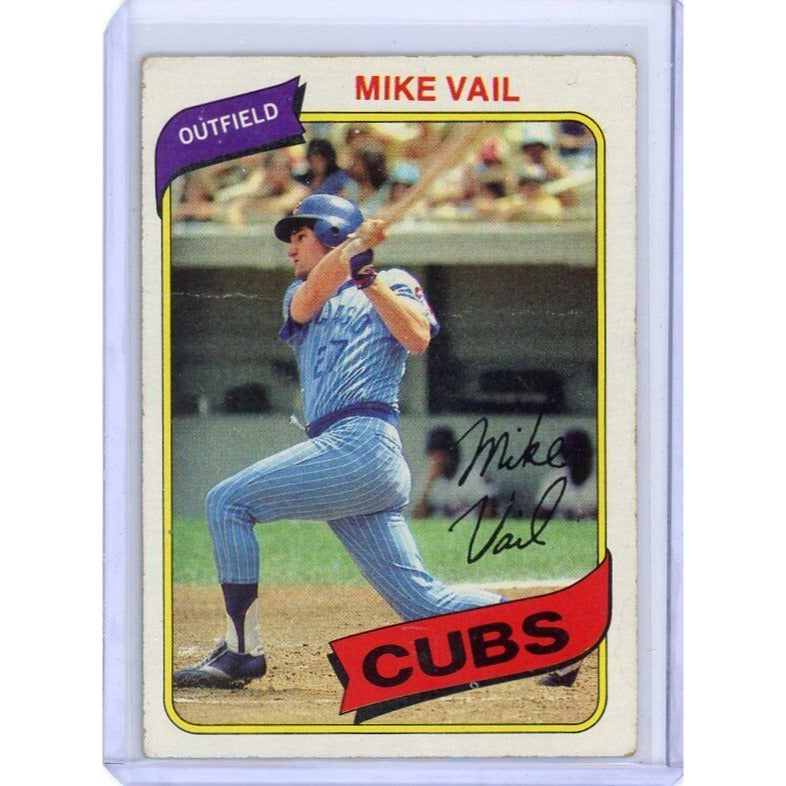 1980 Chicago Cubs Mike Vail Topps #343