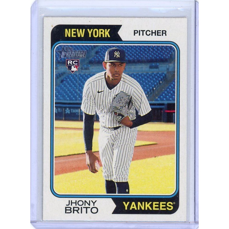 2023 New York Yankees Jhony Brito Topps Heritage #557