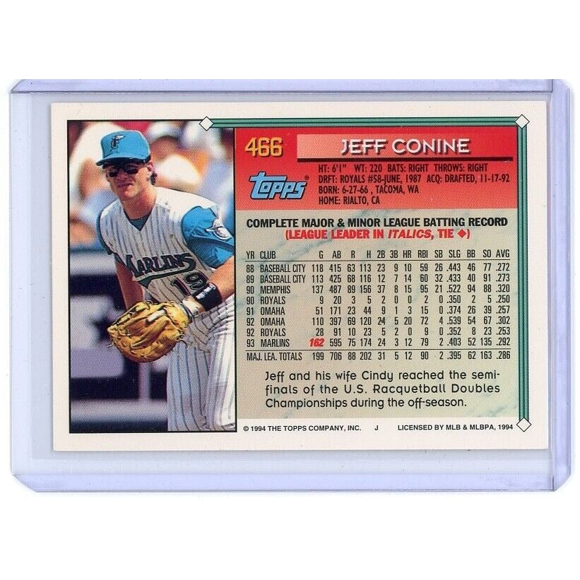 1994 Florida Marlins Jeff Conine Topps #466