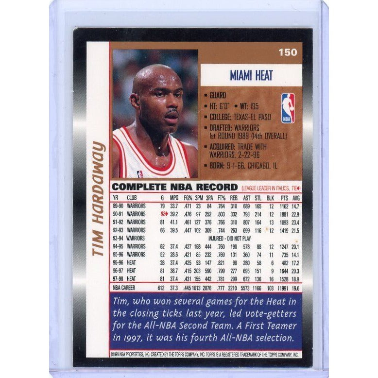 1998-99 Miami Heat Tim Hardaway Topps #150