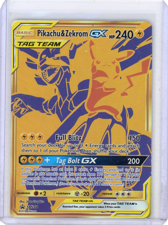 Pokemon: Pikachu & Zekrom GX SM-Promo #SM248