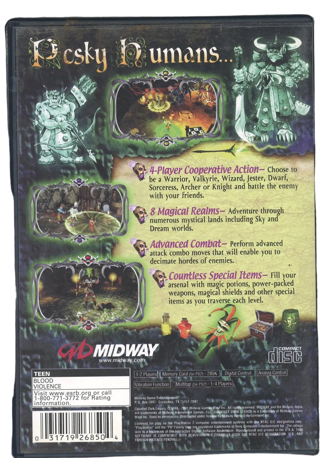 Playstation 2: Gauntlet: Dark Legacy