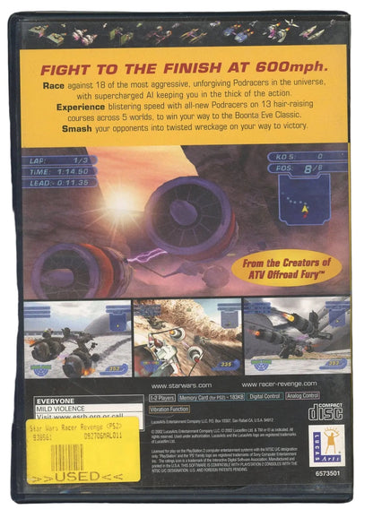 Playstation 2: Star Wars: Racer Revenge- (CIB)