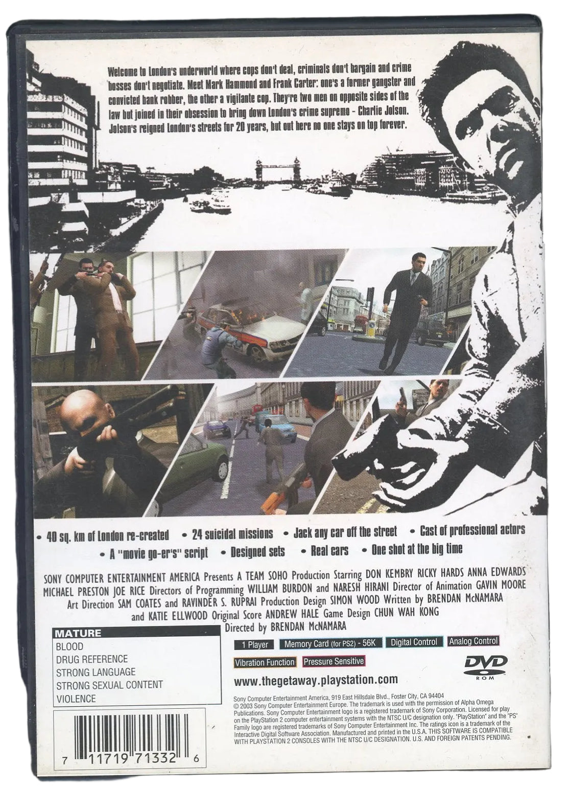 Playstation 2: The Getaway-(CIB)