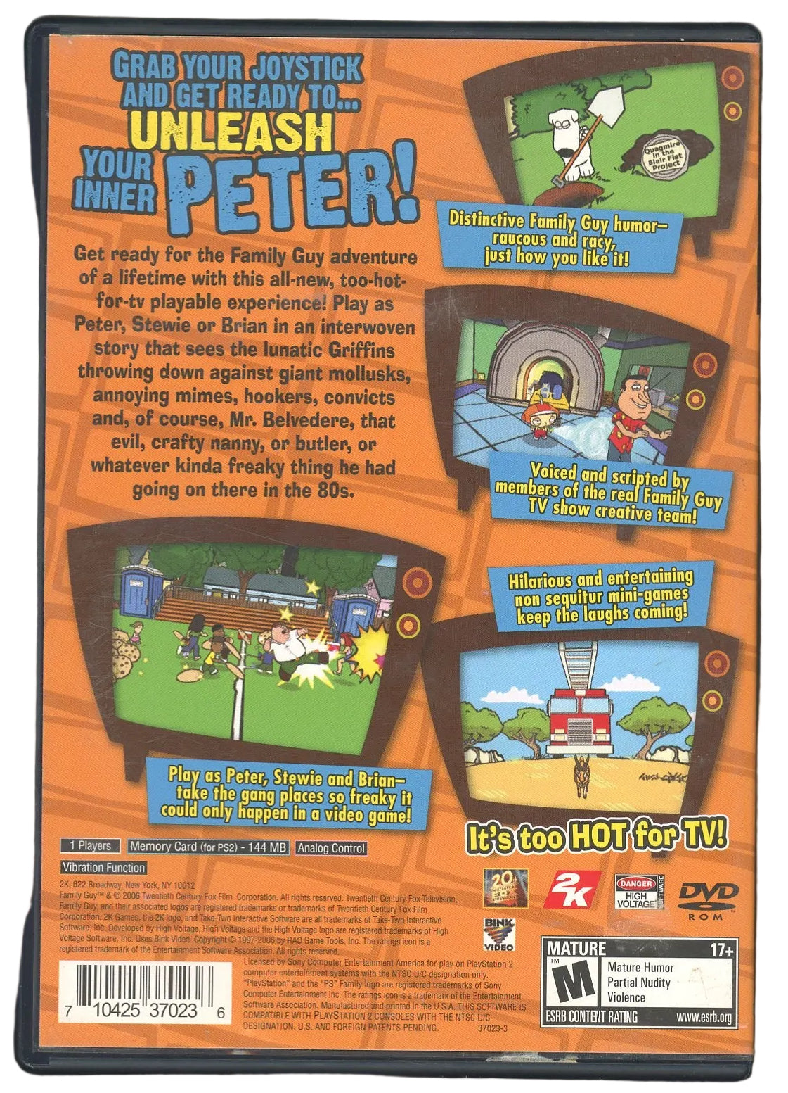 Playstation 2: Family Guy: Video Game!- (CIB)