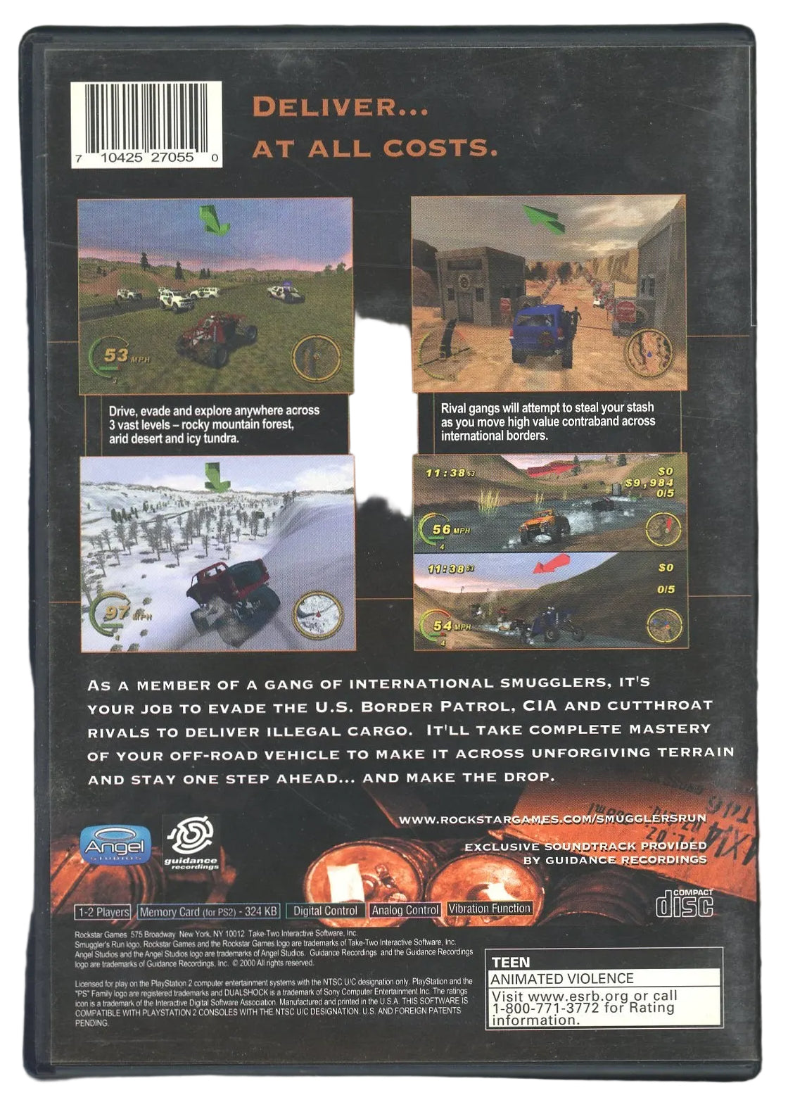 Playstation 2: Smuggler's Run-(CIB)