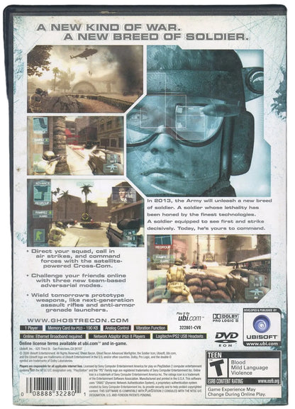 Playstation 2: Ghost Recon: Advanced Warfighter-(CIB)