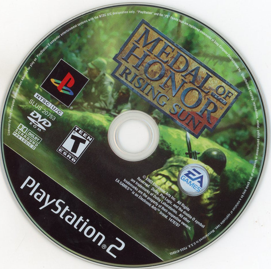 Playstation 2: Medal of Honor: Rising Sun-(CIB)