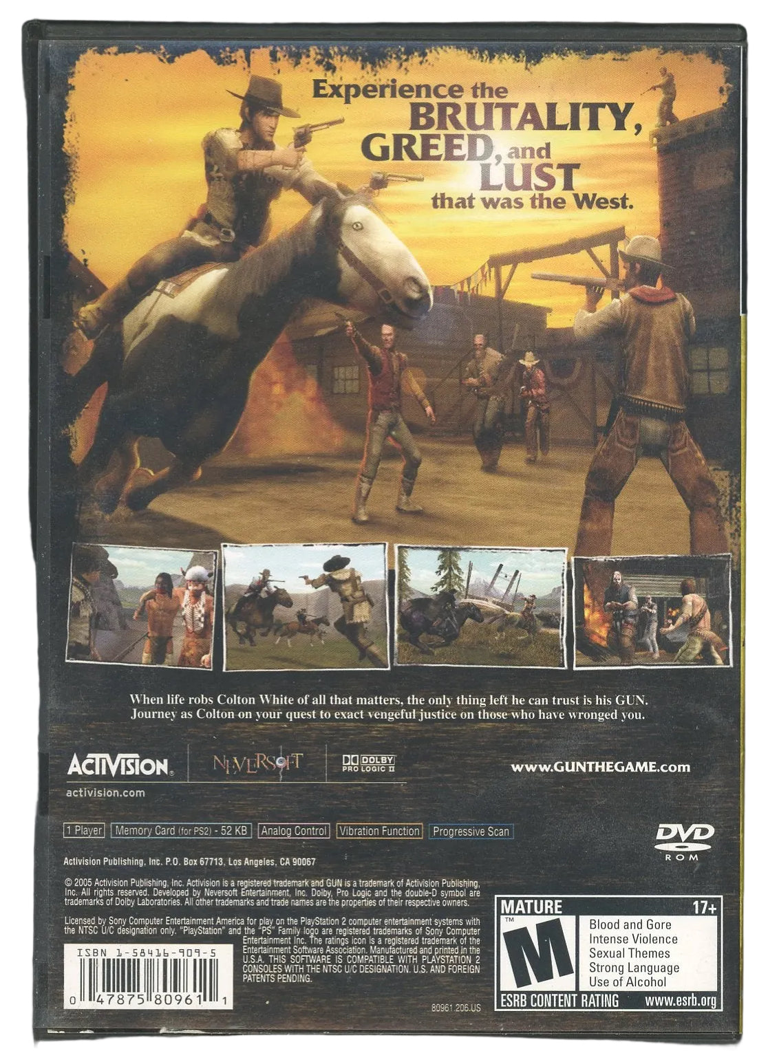 Playstation 2: GUN - (CIB)