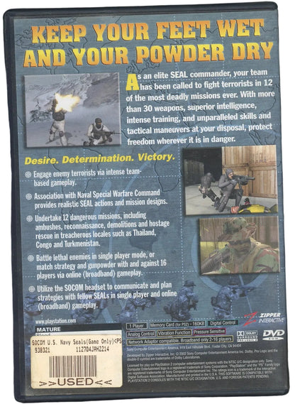 Playstation 2: SOCOM: US Navy Seals-(CIB)