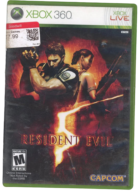XBOX 360: Resident Evil 5-(CIB)