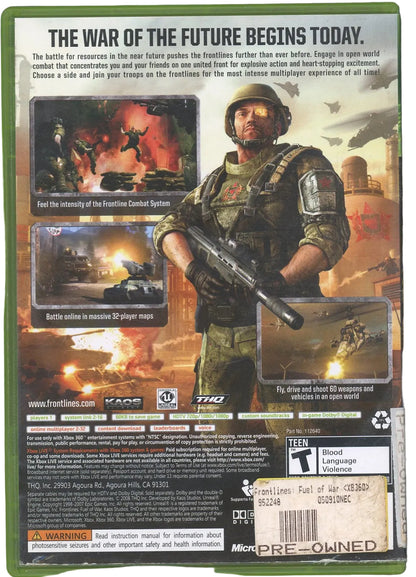 XBOX 360: Frontlines: Fuel of War-(CIB)