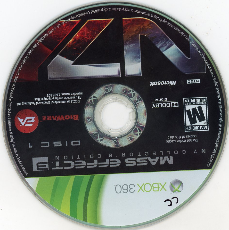 XBOX 360: Mass Effect 3-(CIB)