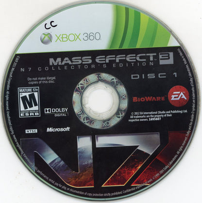 XBOX 360: Mass Effect 3-(CIB)