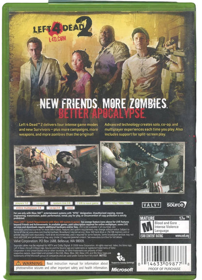 XBOX 360: Left 4 Dead 2-(CIB)