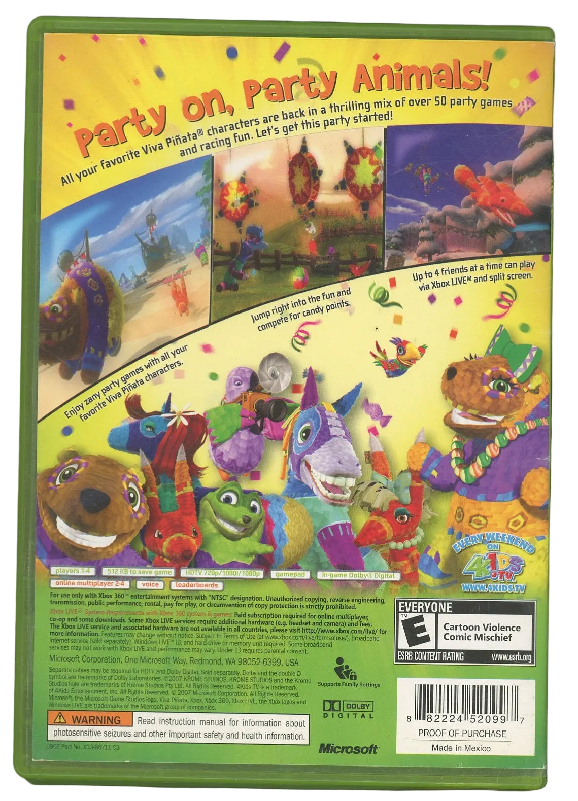XBOX 360: Viva Piñata: Party Animals-(CIB)