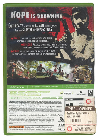 XBOX 360: Dead Island: Riptide- Special Edition (CIB)