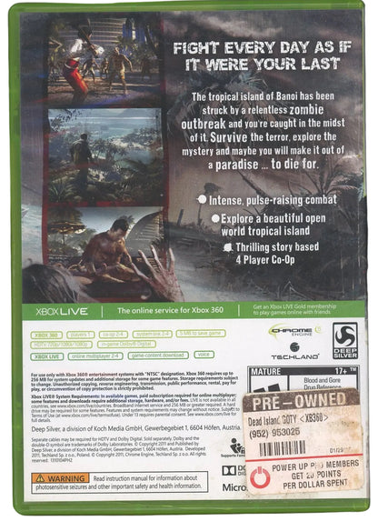 XBOX 360: Dead Island -(CIB)