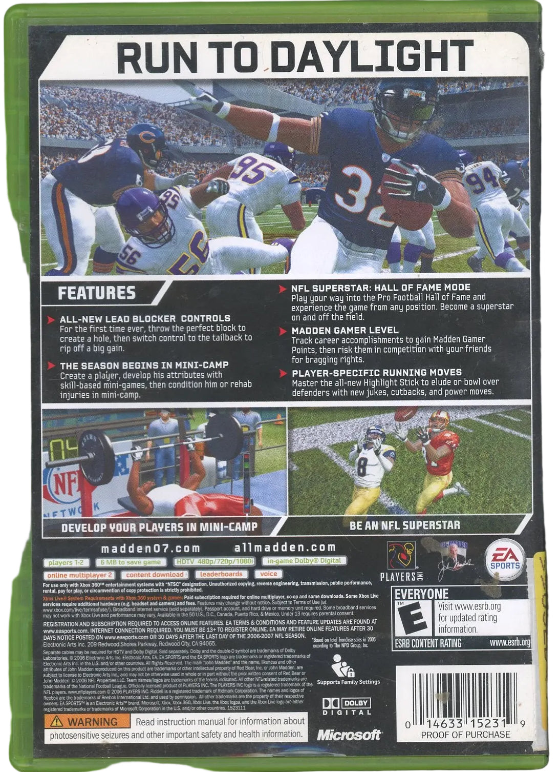 XBOX 360: NFL Madden 2007-(CIB)