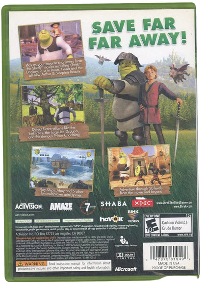 XBOX 360: Shrek the Third-(CIB)