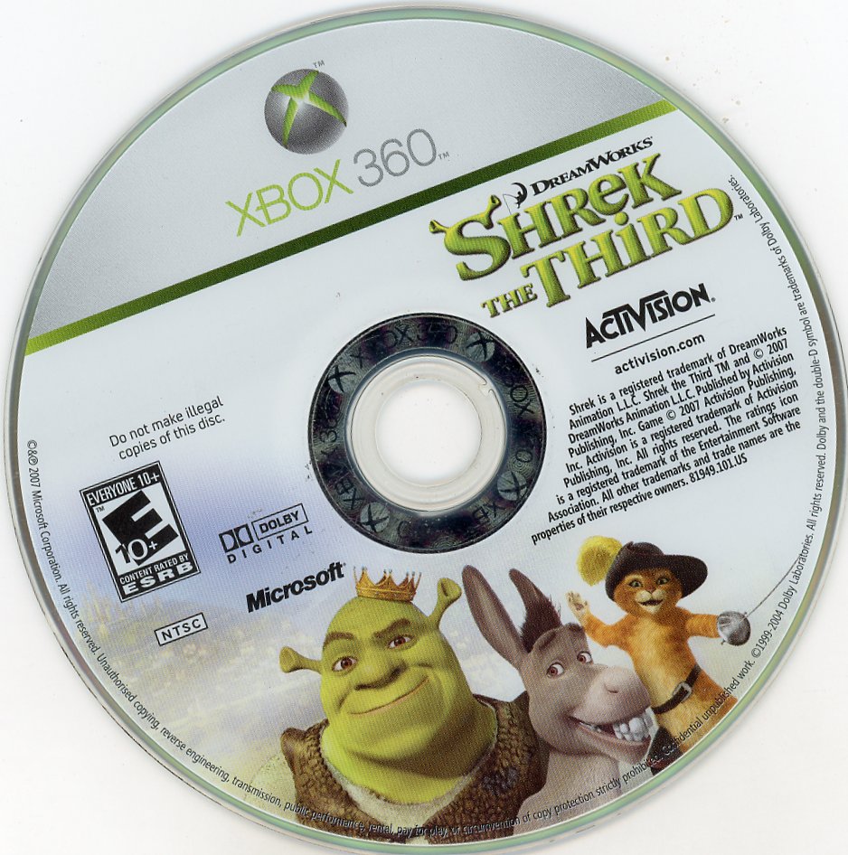 XBOX 360: Shrek the Third-(CIB)
