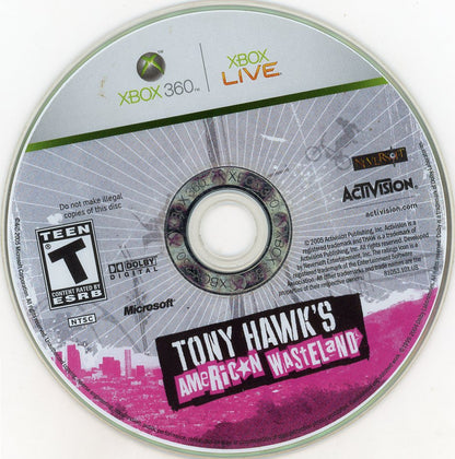 XBOX 360: Tony Hawk's: American Wasteland-(CIB)